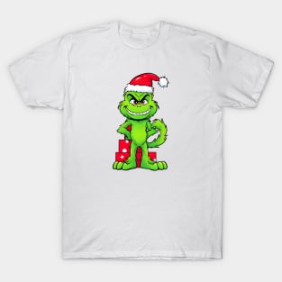 "Grinch Cartoon Full of Christmas Cheer" T-Shirt